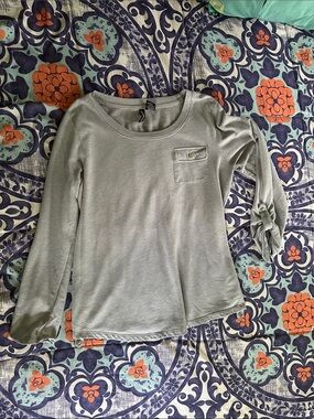 jason maxwell Grey Long-Sleeve Pocket Sweatshirt